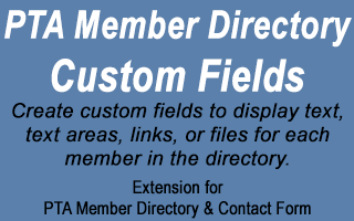 pta member directory custom fields