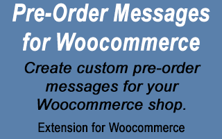 Woocommerce Pre-Order Messages